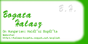 bogata halasz business card